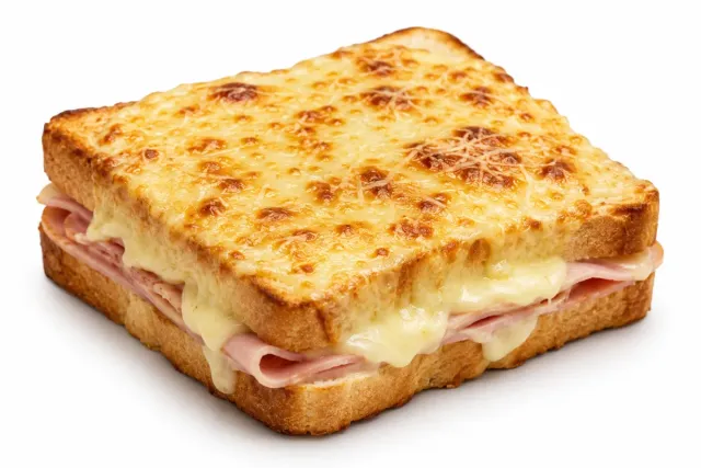 Croque monsieur de jamón dulce