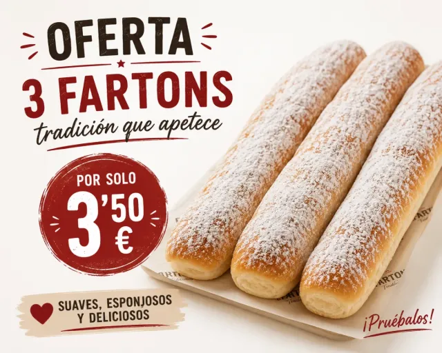 Oferta de 3 fartones